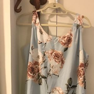 Light blue floral dress